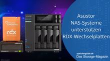 Asustor NAS-Systeme unterstützen RDX-Wechselplatten